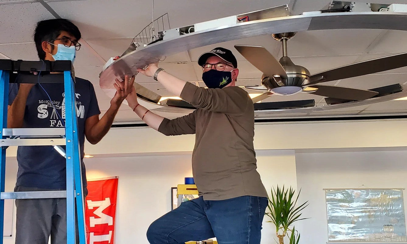 LUV Systems airflow testing of the halō air disinfection system.
